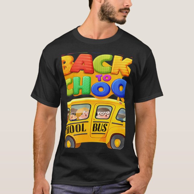 Camiseta Welcome Back to School School Bus Driver Mens Boys (Anverso)