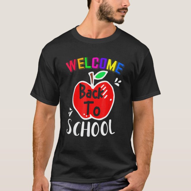 Camiseta Welcome Back To School     Teachers Students (Anverso)