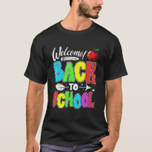 Camiseta Welcome Happy First Day Of School Back To School