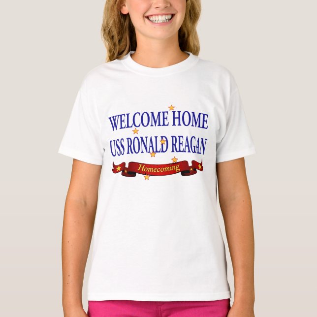 Camiseta Welcome Home USS Ronald Reagan (Anverso)