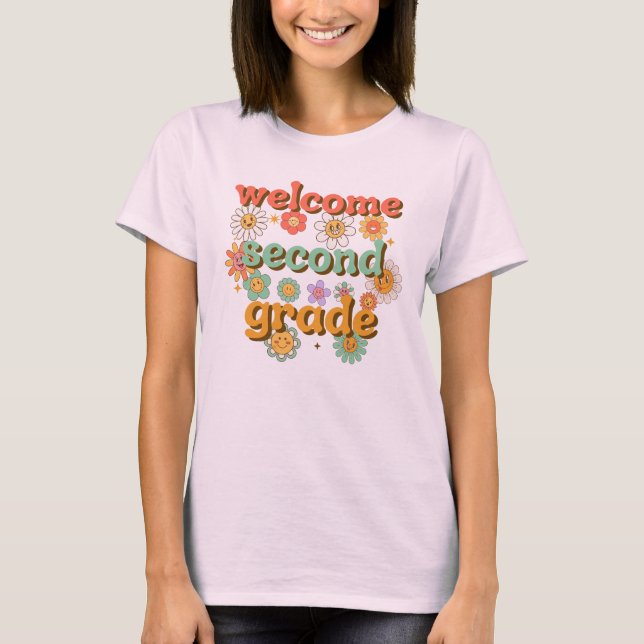 CAMISETA WELCOME SECOND GRADE  BACK TO SCHOOL FIRST DAY (Anverso)