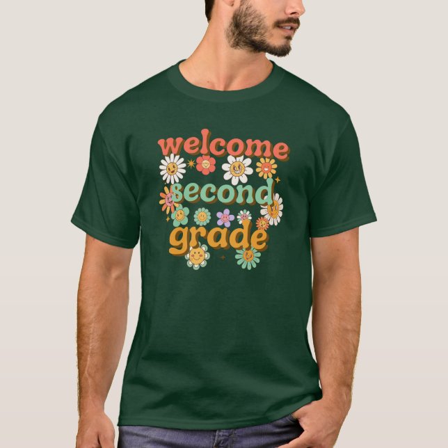 CAMISETA WELCOME SECOND GRADE  BACK TO SCHOOL FIRST DAY (Anverso)