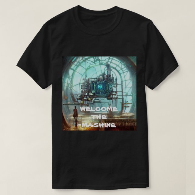 CAMISETA WELCOME THE MASHINE (Diseño del anverso)