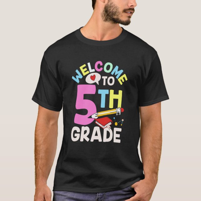 Camiseta Welcome To 5Th Grade Class Pupil Grader School (Anverso)