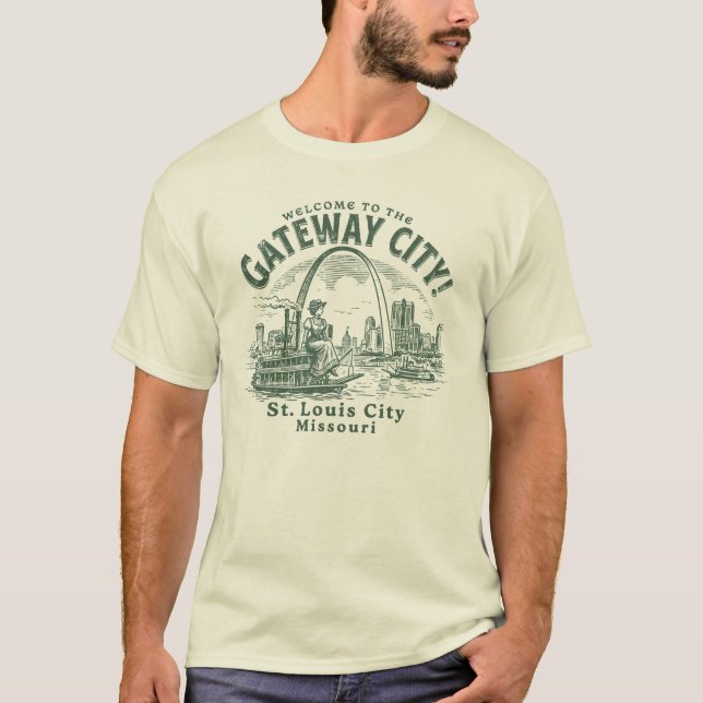 Camiseta Welcome to the Gateway City St. Louis City Missour (Anverso)