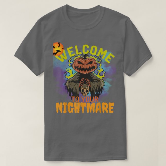 Camiseta Welcome to Your Nightmare, Creepy Spirit of the Ni (Diseño del anverso)