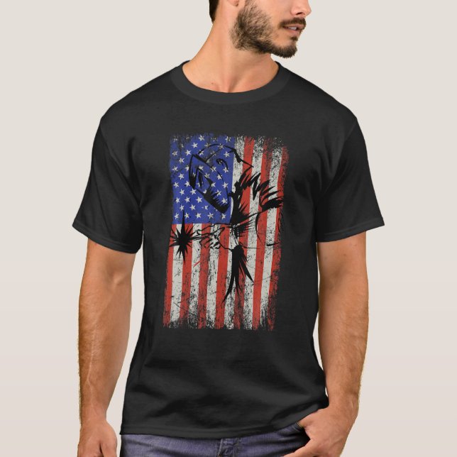 Camiseta Welder Bandera Americana USA Patriotic Welder (Anverso)