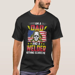 Camiseta Welder Dad Wellness Bandera Estadounidense Wel Pat