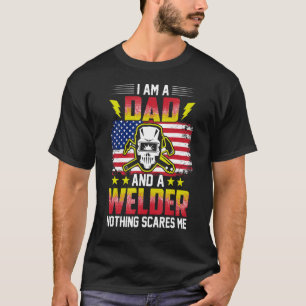 Camiseta Welder Dad Wellness Bandera Estadounidense Wel Pat