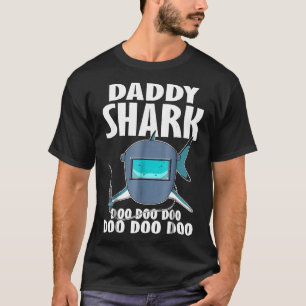 Camiseta Welder Daddy Shark Shirt Funny Family Shark Christ