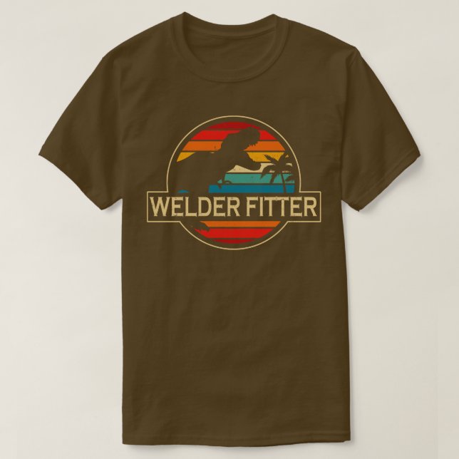 Camiseta Welder Fitter Dinosaur (Diseño del anverso)