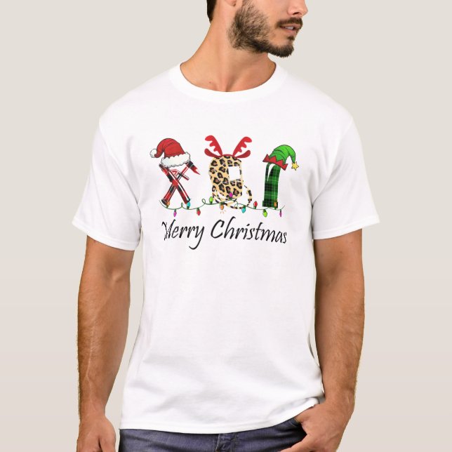 Camiseta Welder Merry Christmas Welmet Santa Hat Li (Anverso)