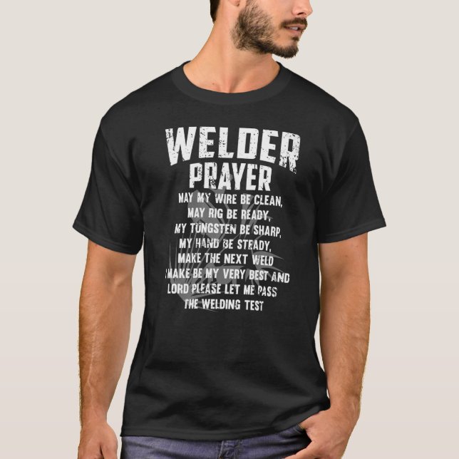 Camiseta Welder Prayer Wellness para hombres y mujeres Prem (Anverso)