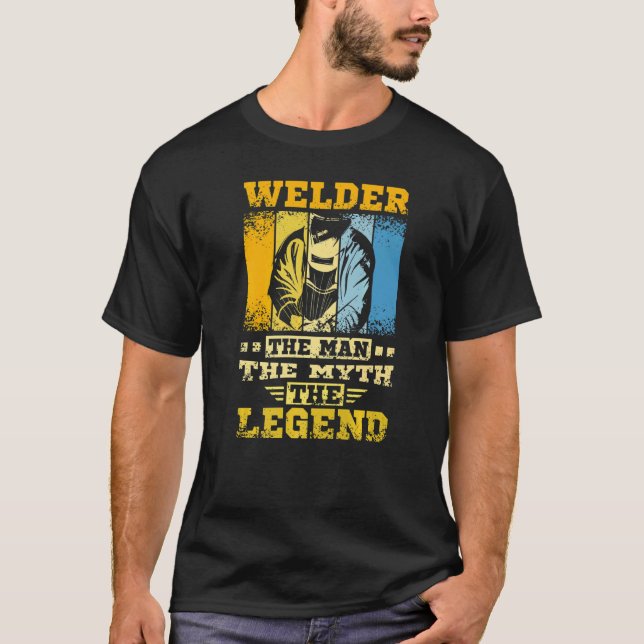 Camiseta Welder The Man The Myth The Legend (Anverso)
