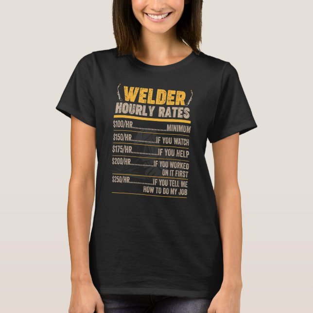 Camiseta Welder Weldin Trabajador Ironsmith Blacksmith Expe (Anverso)