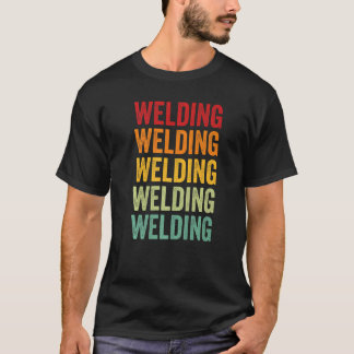 Camiseta Welding Welding Hobbyist Rainbow