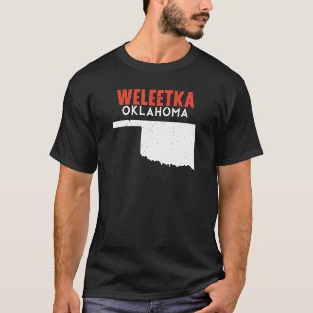 Camiseta Weleetka Estados Unidos EE.UU. Viajes Oklahoman (Anverso)