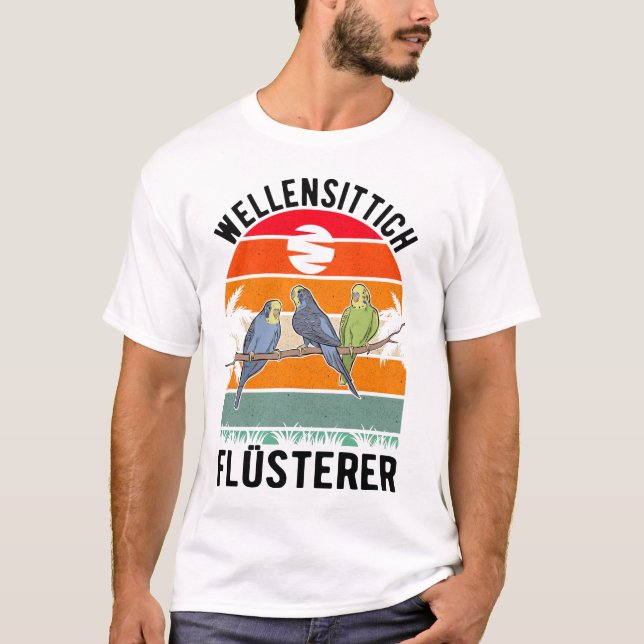 Camiseta Wellensittich Flüsterer Nymphensittich Sittich (Anverso)