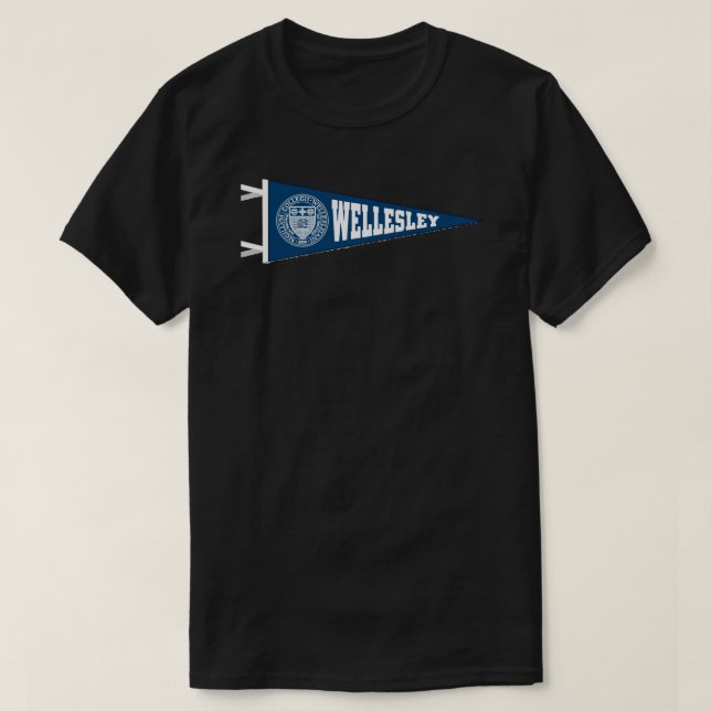 Camiseta Wellesley Pennant Pegatina (Diseño del anverso)