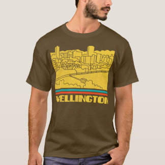 Camiseta Wellington City New Zealand Gift Silhouette Skylin