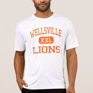Camiseta Wellsville - leones - alto - Wellsville Nueva York