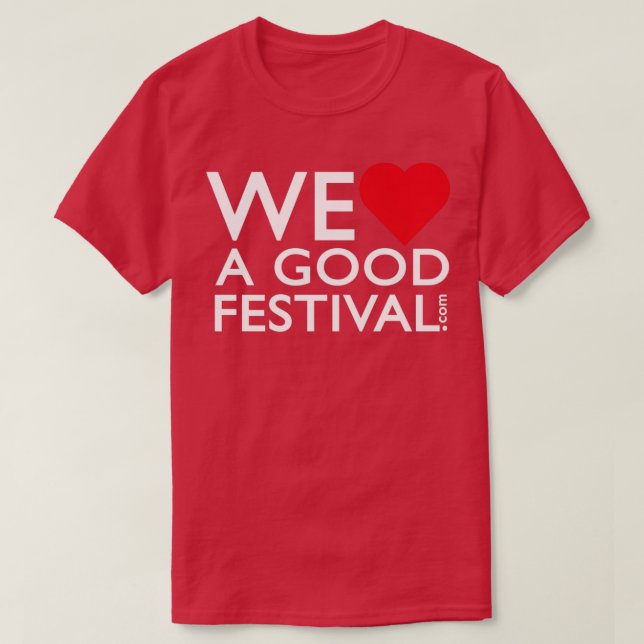 Camiseta WeLoveAGoodFestivalcom (Diseño del anverso)