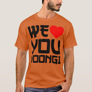 Camiseta WeLoveYouYoongi Te queremos Yoongi