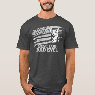 Camiseta Welsh Corgi Best Dog Dad Ever American Flag Patrio