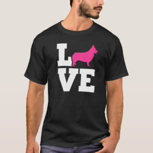 Camiseta Welsh Corgi Pembroke Amor Premium