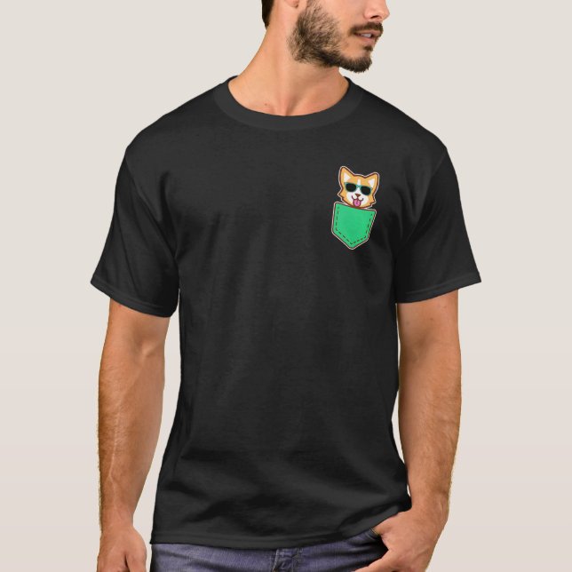 Camiseta Welsh Corgi Pocke (Anverso)
