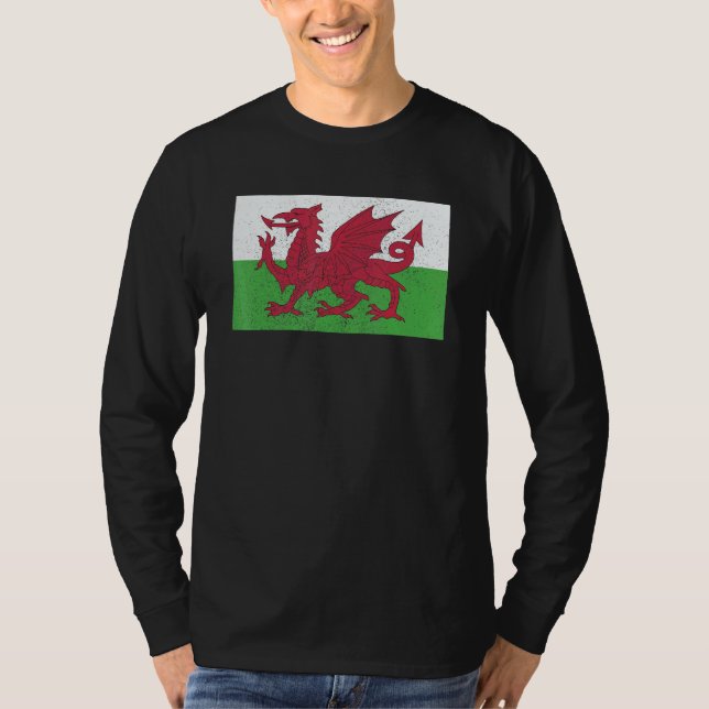 Camiseta Welsh Wales Flag Pride Welsh Flag (Anverso)