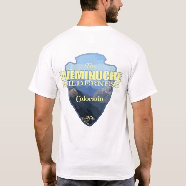Camiseta Weminuche WA (punta de flecha) (Reverso)