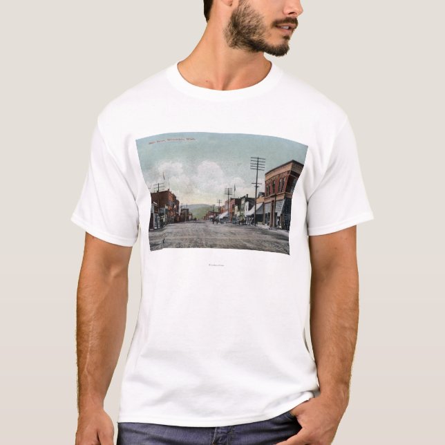 Camiseta Wenatchee, WashingtonView de la calle principal (Anverso)