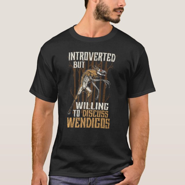 Camiseta Wendigo Cryptid Skyker Folklore Criptozoología (Anverso)