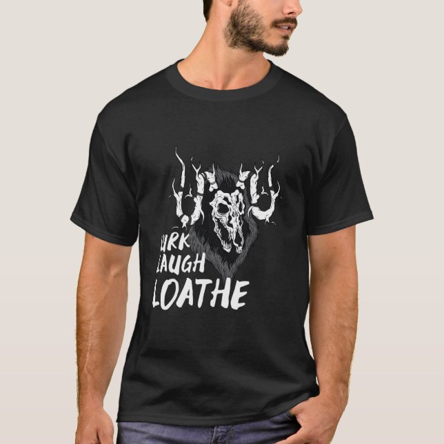 Camiseta Wendigo Lurk Laugh Loathe (Anverso)