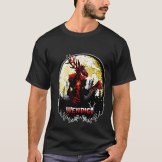 Camiseta Wendigo Nuevo Monstruo Skinwalker Criptico Mal Hor