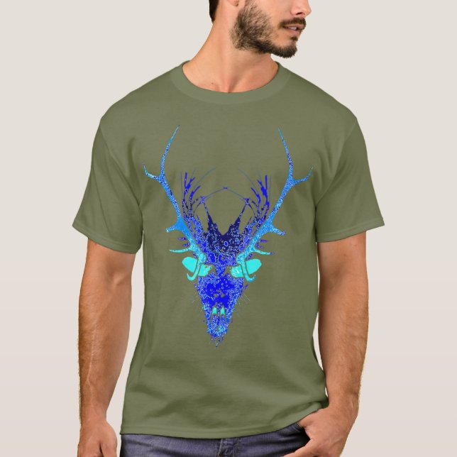 Camiseta Wendigo Skinwalker Monster del Mal Skull Espíritu (Anverso)