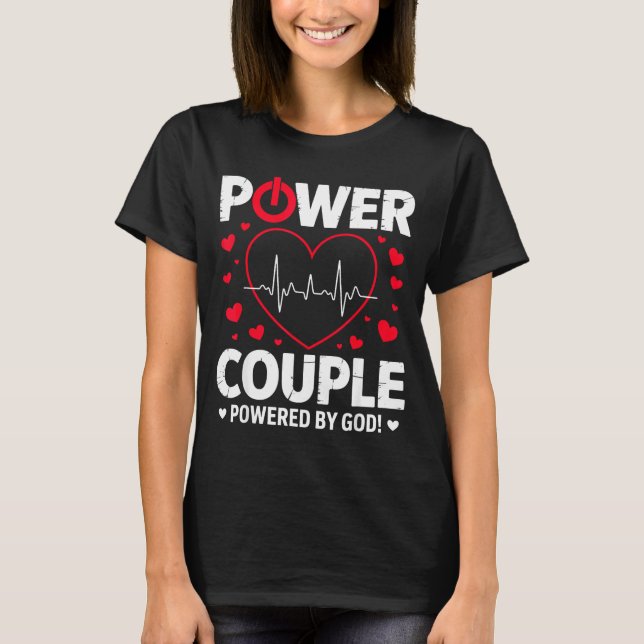 Camiseta Wer Couple Christian Couples Matching Valentines D (Anverso)
