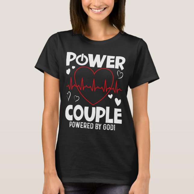 Camiseta Wer Couple Christian Couples Matching Valentines D (Anverso)