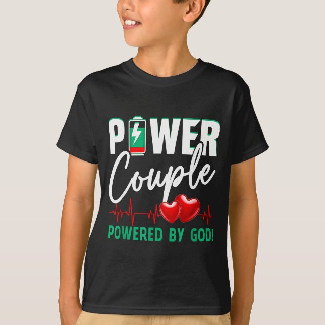 Camiseta Wer Couple Wered-by God Christian Couples Valentin (Anverso)