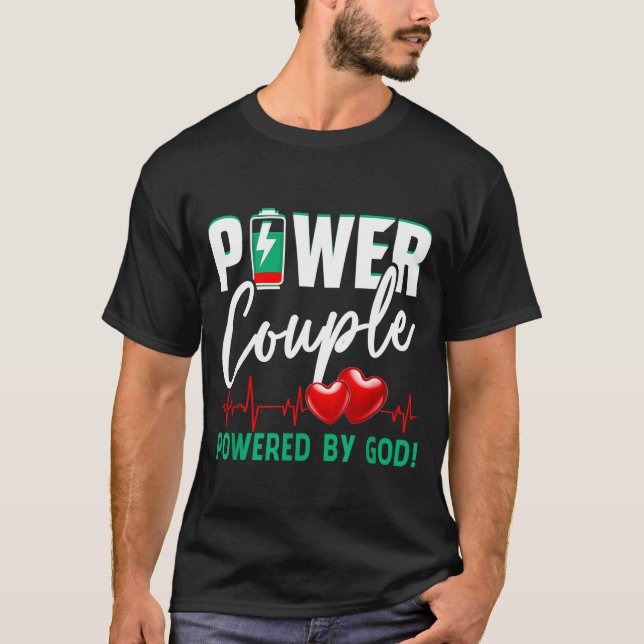 Camiseta Wer Couple Wered-by God Christian Couples Valentin (Anverso)