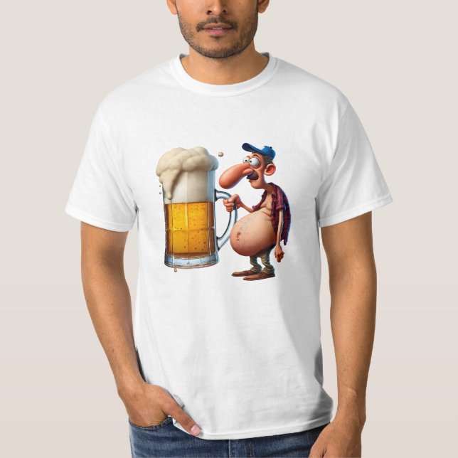 Camiseta Wer trägt meine Maß Bier auf das Volksfest (Anverso)