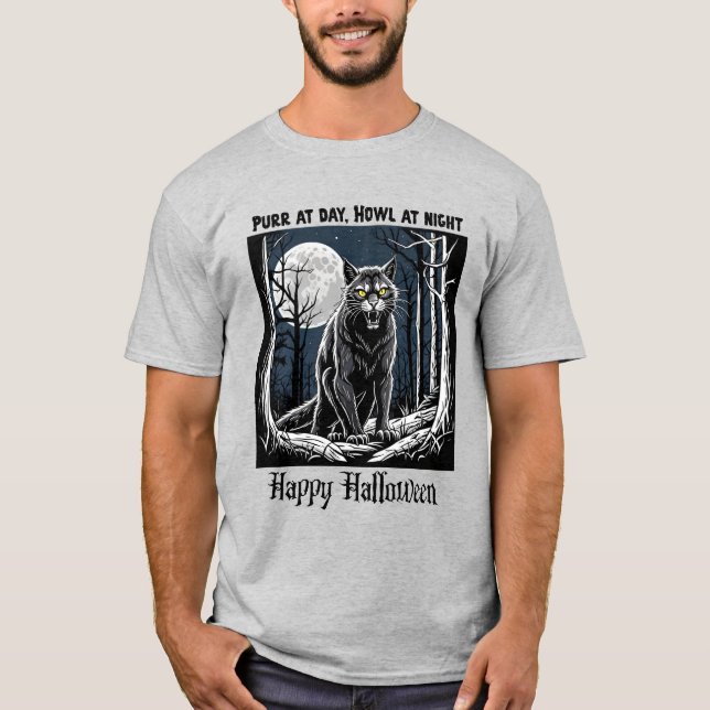 Camiseta Werecat Black Type (Anverso)
