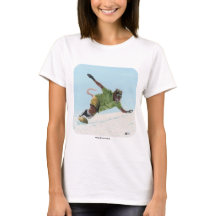 Wererat Snowboarder Sports Fantasy T-Shirts Art