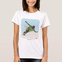Camiseta Wererat Snowboarder Sports Fantasy T-Shirts Art