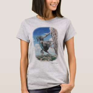 Camiseta Wererat Woman Rock Escalando Fantasy Art Shirt