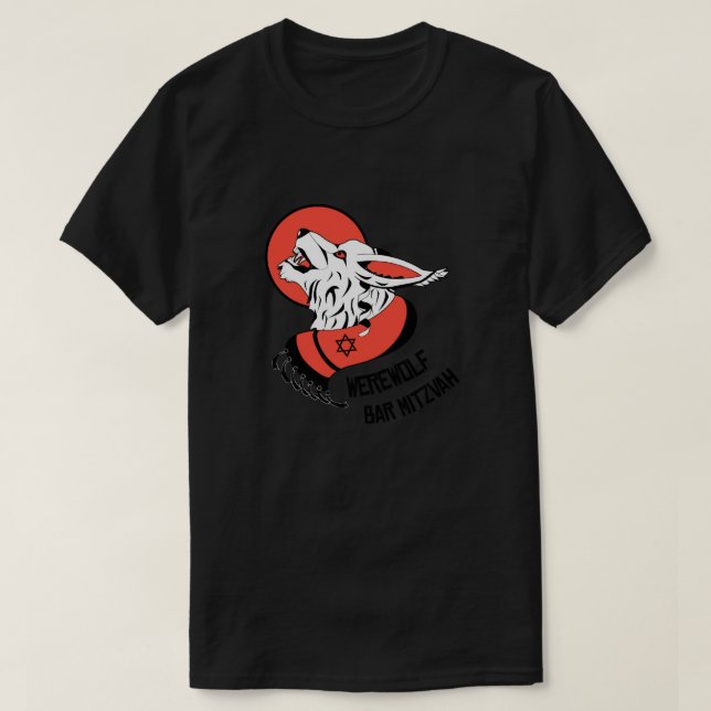 Camiseta Werewolf Bar Mitzvah T-Shirt Copy (Diseño del anverso)
