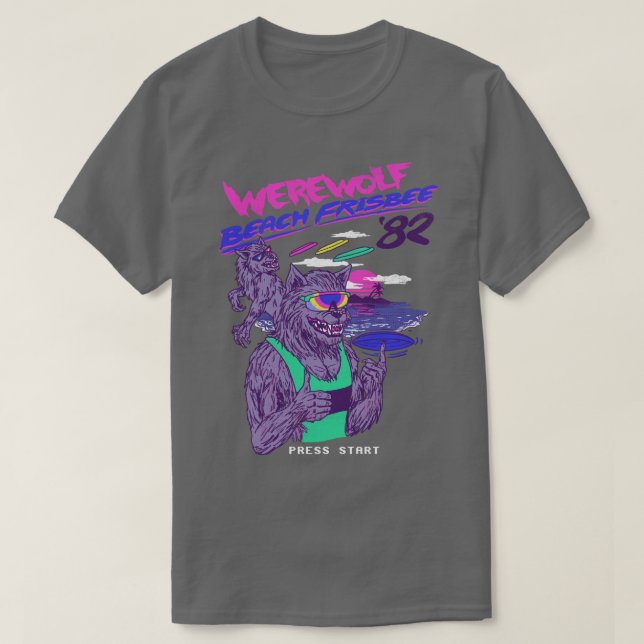 Camiseta Werewolf Beach Frisbee (Diseño del anverso)