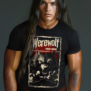 Camiseta Werewolf en el monstruo de la luna llena