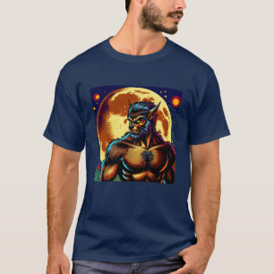 Camiseta Werewolf estilo libro de historietas frente a la l